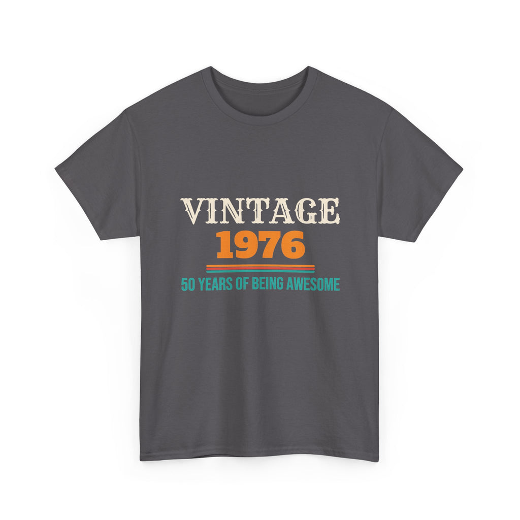 50th Birthday Vintage 1976 T-Shirt, 50 Year Old Birthday Gift for Men and Women, 50th Birthday Party Gift