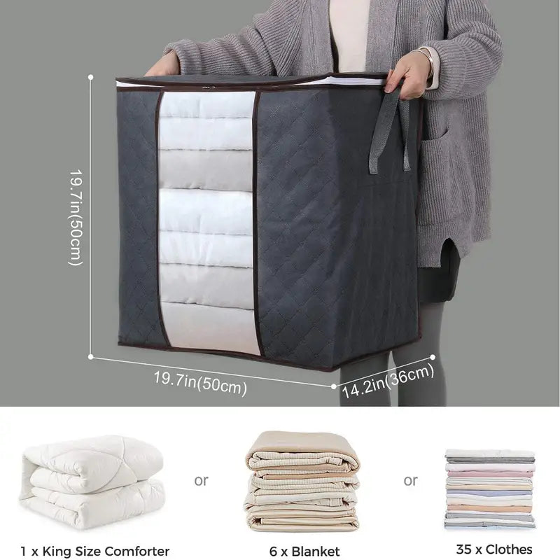 3pcs Quilt Dust Storage Bags for Home Organization view 6
