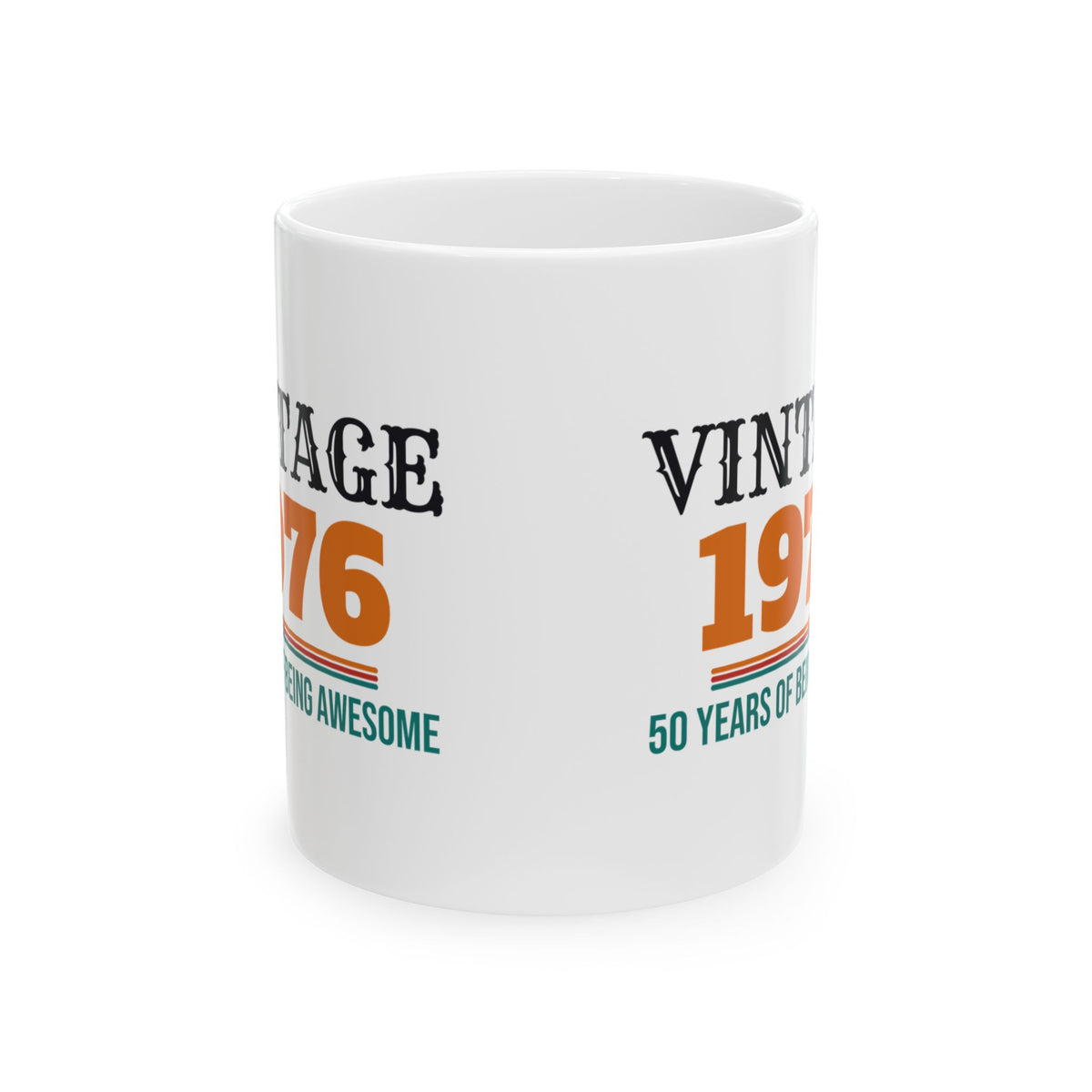 50th Birthday Vintage 1976 Coffee Mug, 50 Year Old Birthday Gift for Men and Women, 50th Birthday Party Gift
