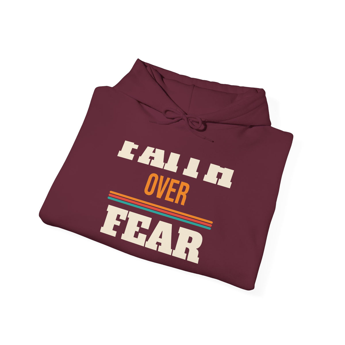 Christian Faith Over Fear Hoodie, Religious Gift for Women and Men, Church, Easter and Christmas Gift