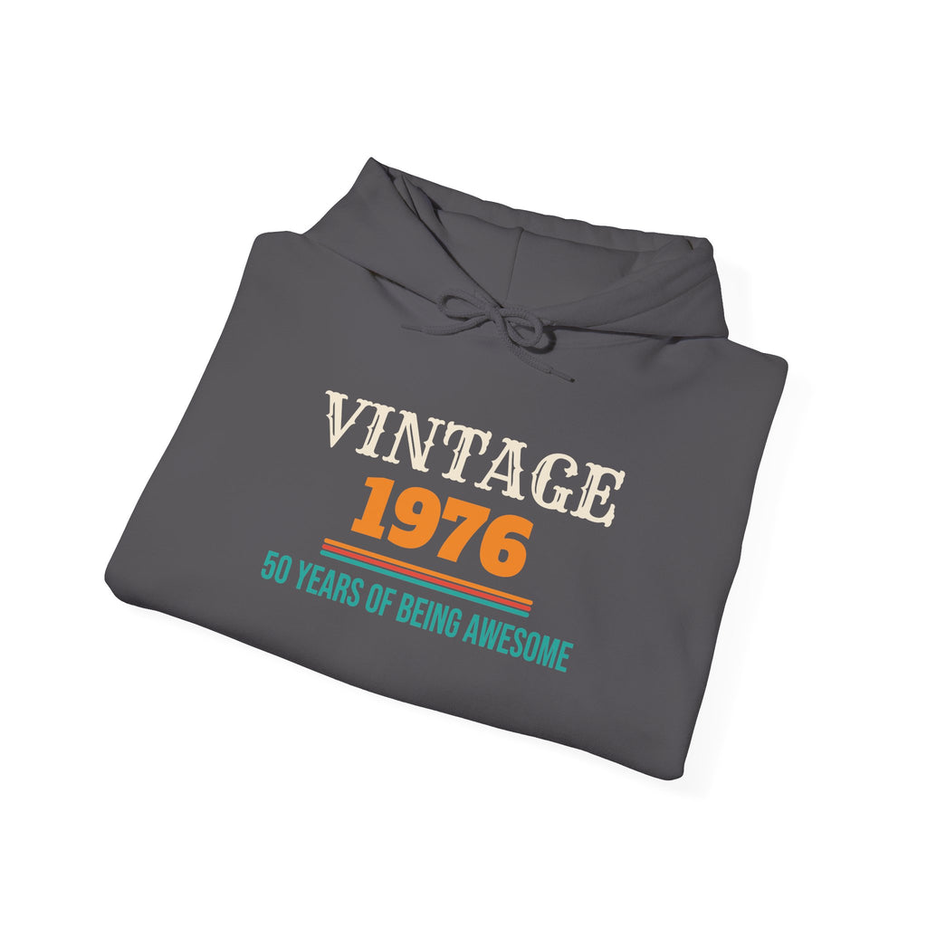 50th Birthday Vintage 1976 Hoodie, 50 Year Old Birthday Gift for Men and Women, 50th Birthday Party Gift