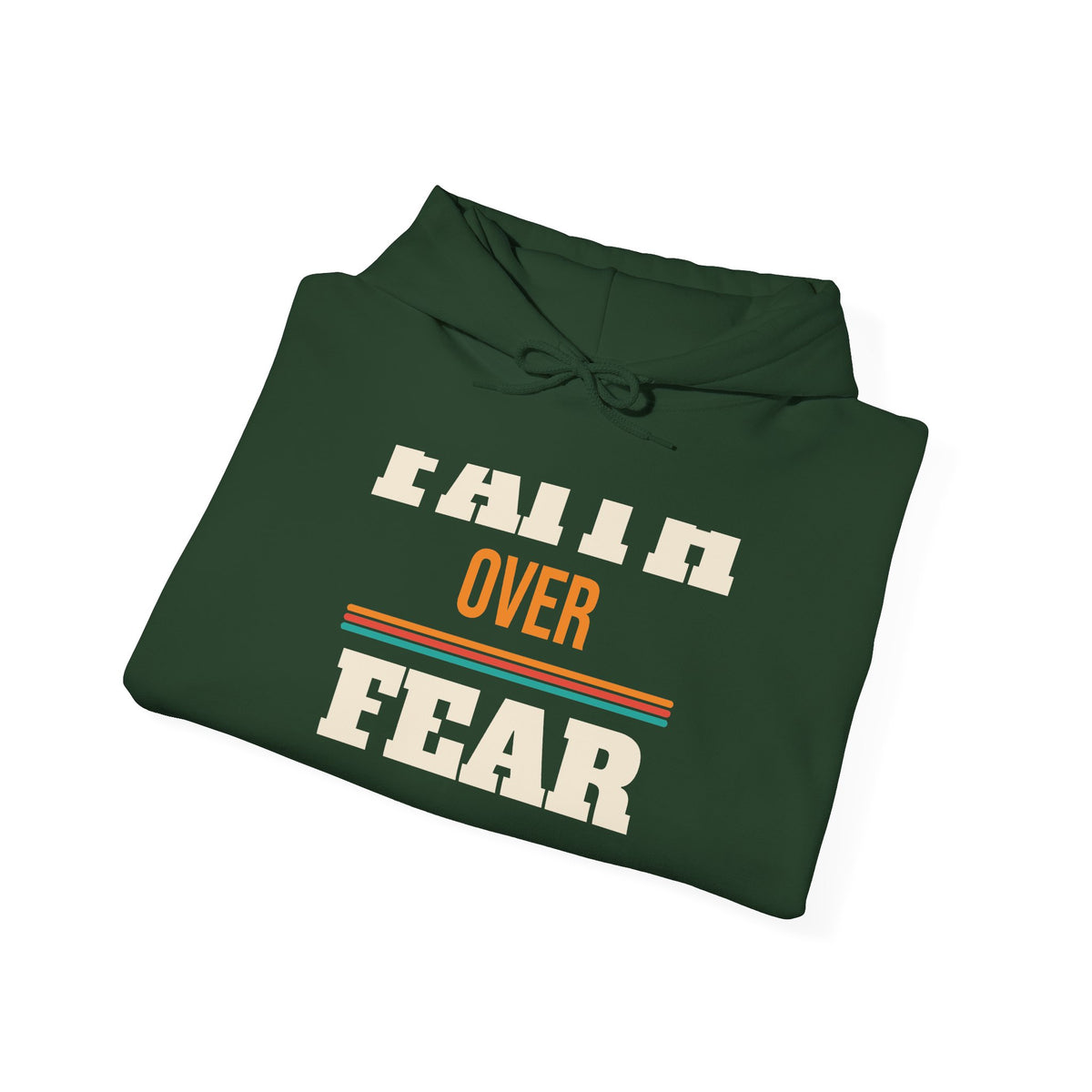 Christian Faith Over Fear Hoodie, Religious Gift for Women and Men, Church, Easter and Christmas Gift