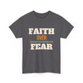 Christian Faith Over Fear T-Shirt, Religious Gift for Women and Men, Church, Easter and Christmas Gift