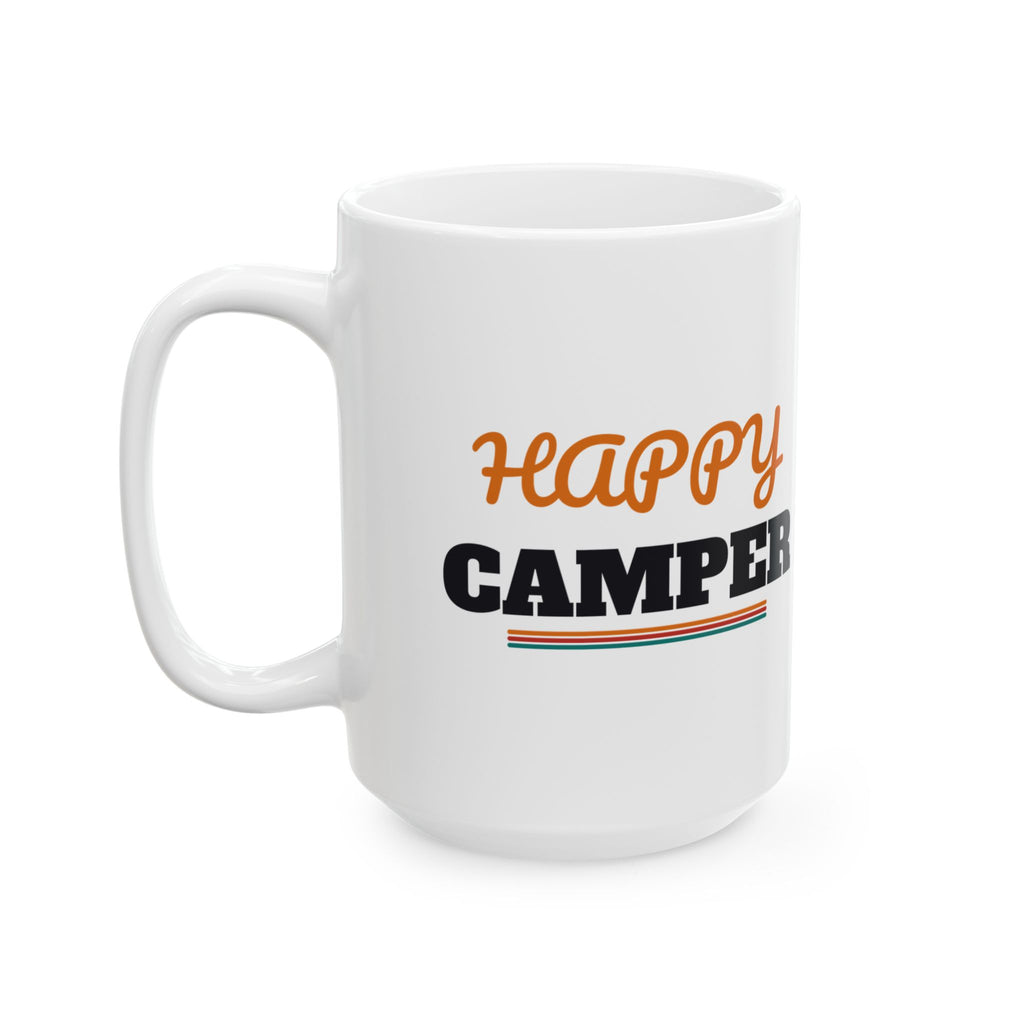 Happy Camper Coffee Mug, Camping Gift for Women and Men, Camping Trips, Birthday and Christmas Gift