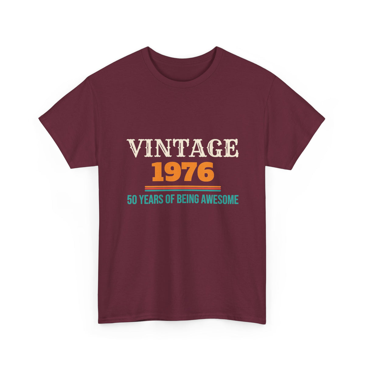 50th Birthday Vintage 1976 T-Shirt, 50 Year Old Birthday Gift for Men and Women, 50th Birthday Party Gift