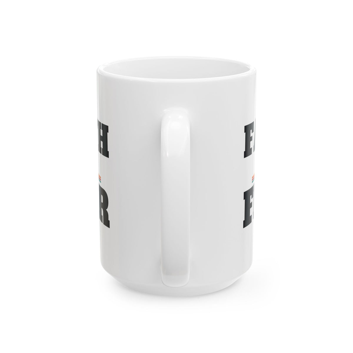 Christian Faith Over Fear Coffee Mug, Religious Gift for Women and Men, Church, Easter and Christmas Gift