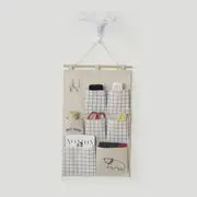 Cotton and Linen Hanging Storage Bag for Home Organization view 5