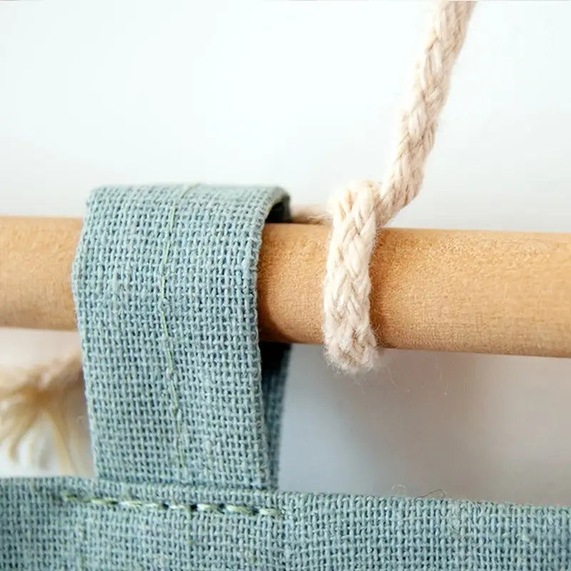 Cotton and Linen Hanging Storage Bag for Home Organization view 8