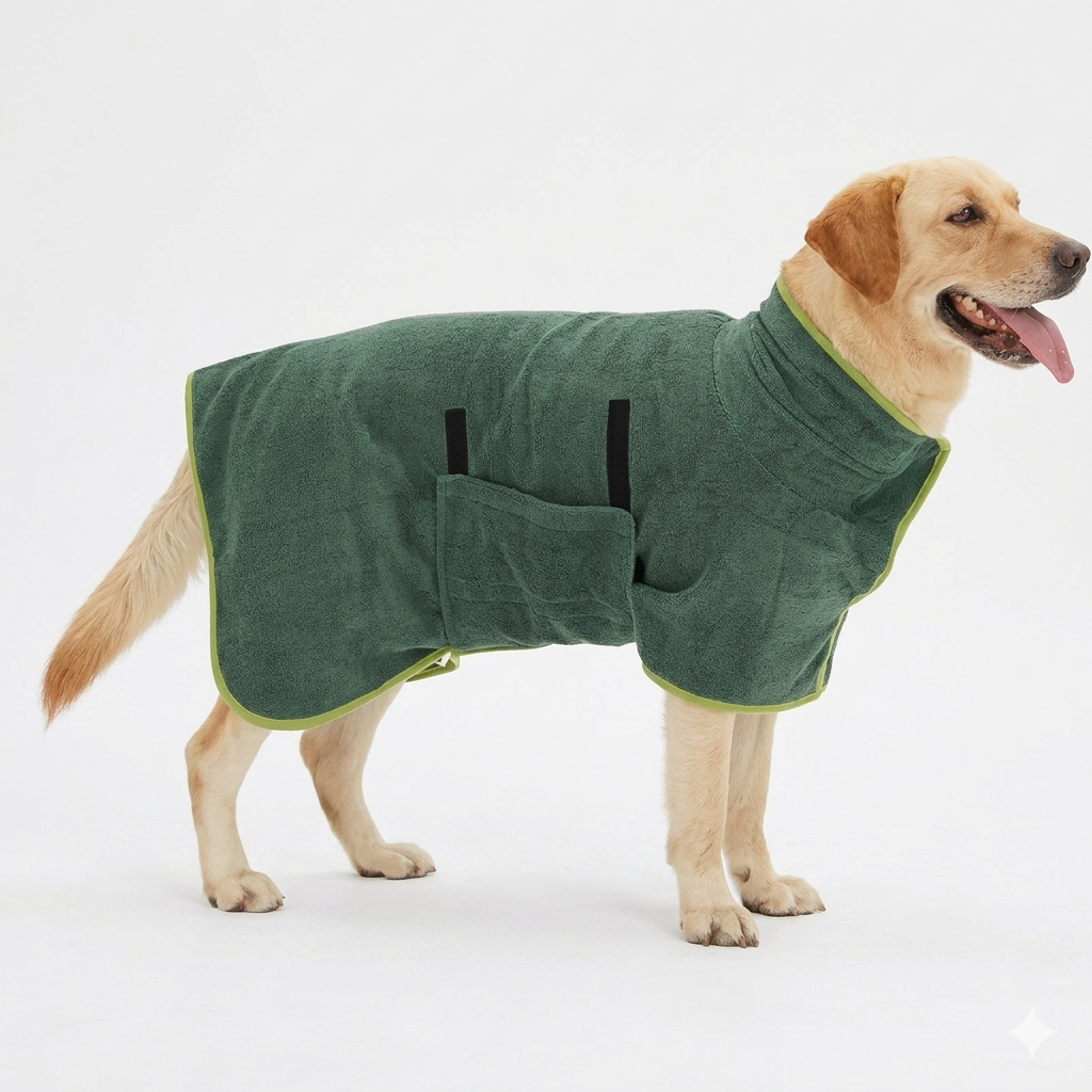 Fast-Drying Pet Bathrobe Towel