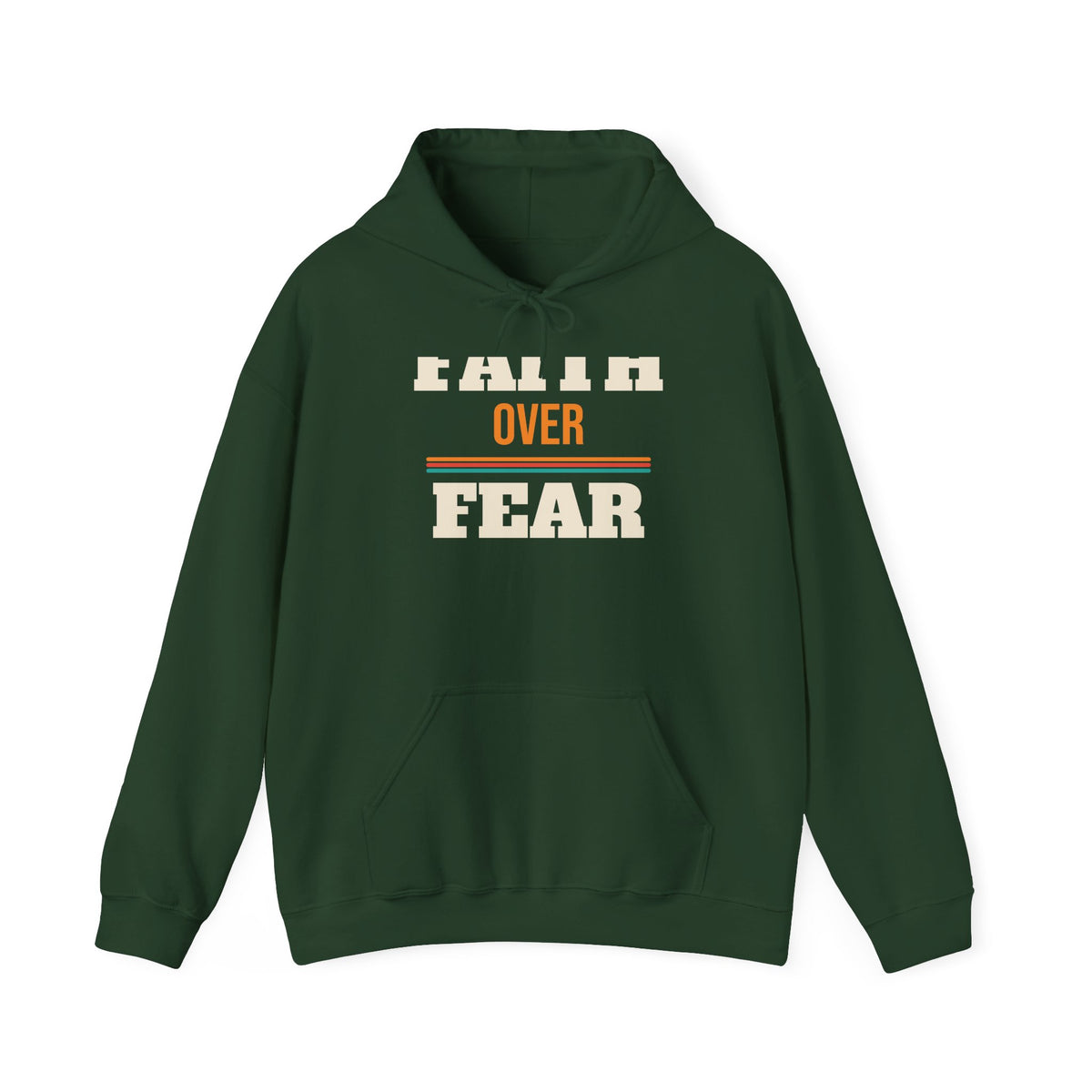 Christian Faith Over Fear Hoodie, Religious Gift for Women and Men, Church, Easter and Christmas Gift
