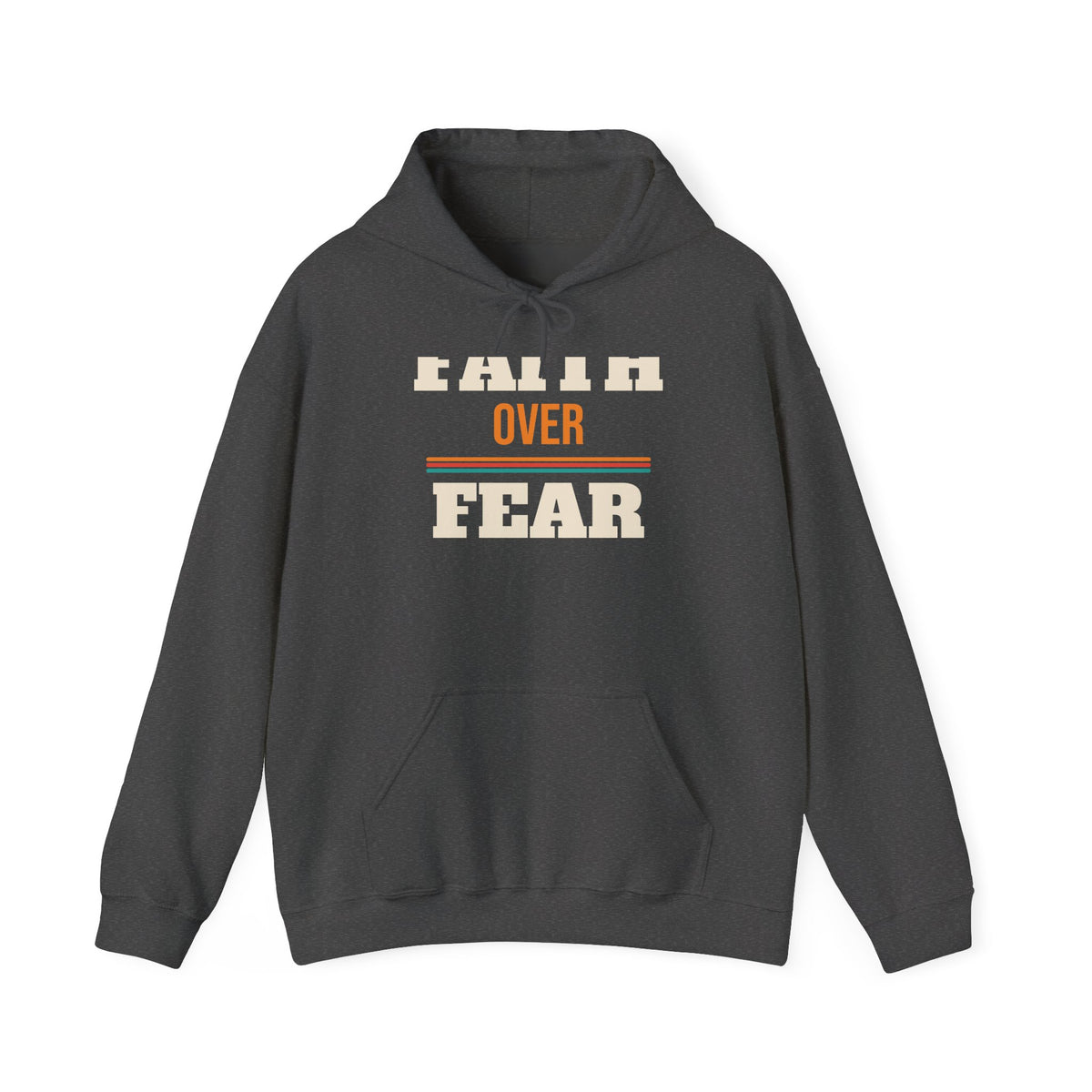 Christian Faith Over Fear Hoodie, Religious Gift for Women and Men, Church, Easter and Christmas Gift