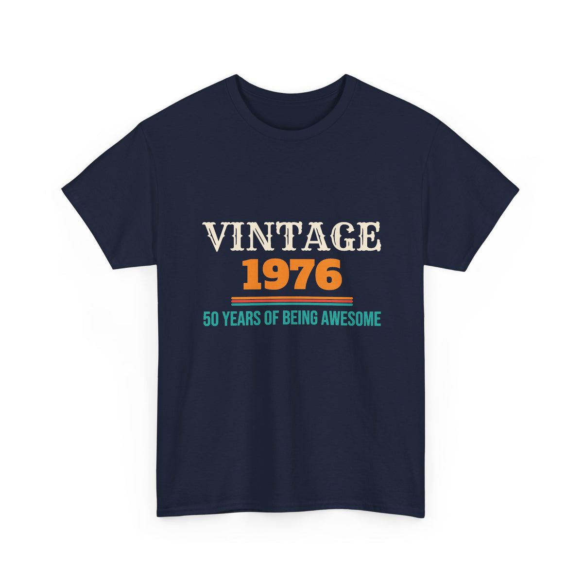 50th Birthday Vintage 1976 T-Shirt, 50 Year Old Birthday Gift for Men and Women, 50th Birthday Party Gift