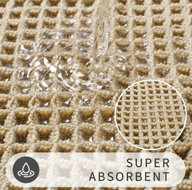 Waffle Absorbent Bath Mat