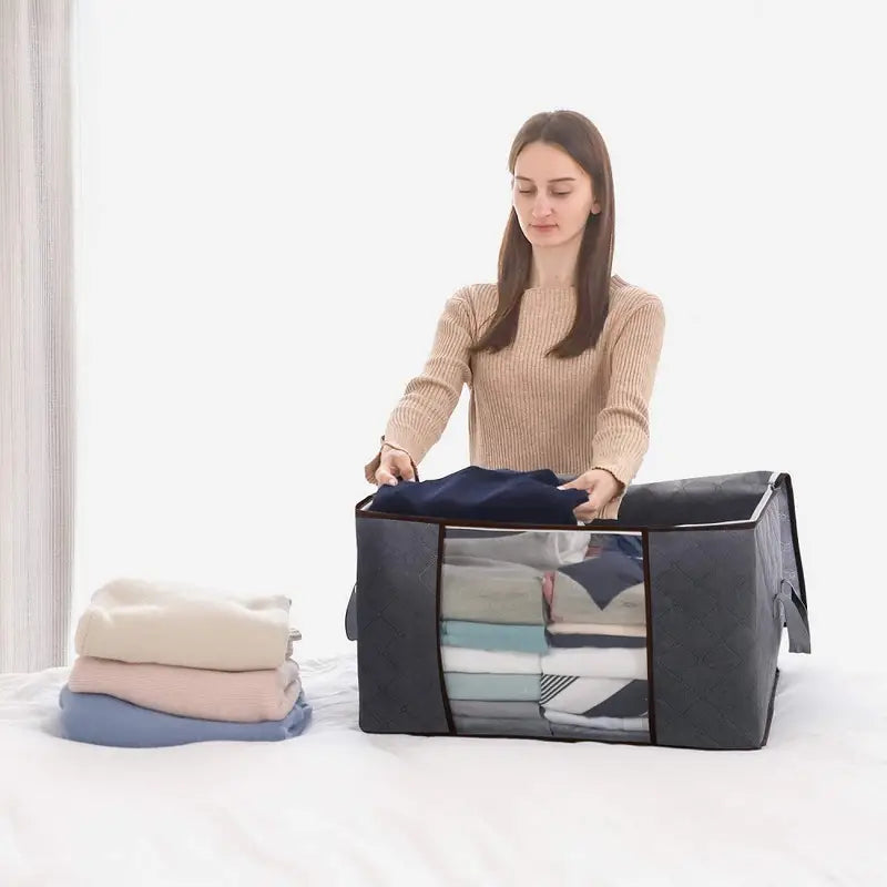 3pcs Quilt Dust Storage Bags for Home Organization view 2