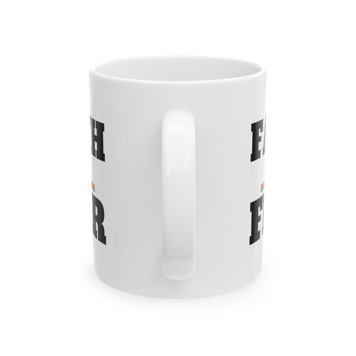 Christian Faith Over Fear Coffee Mug, Religious Gift for Women and Men, Church, Easter and Christmas Gift