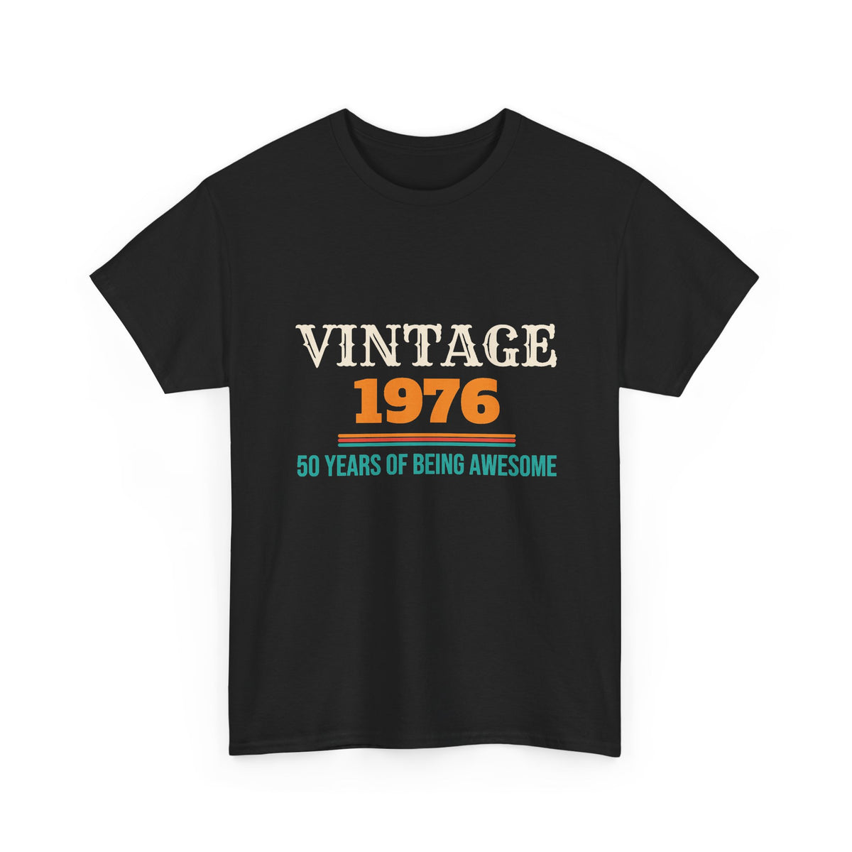 50th Birthday Vintage 1976 T-Shirt, 50 Year Old Birthday Gift for Men and Women, 50th Birthday Party Gift