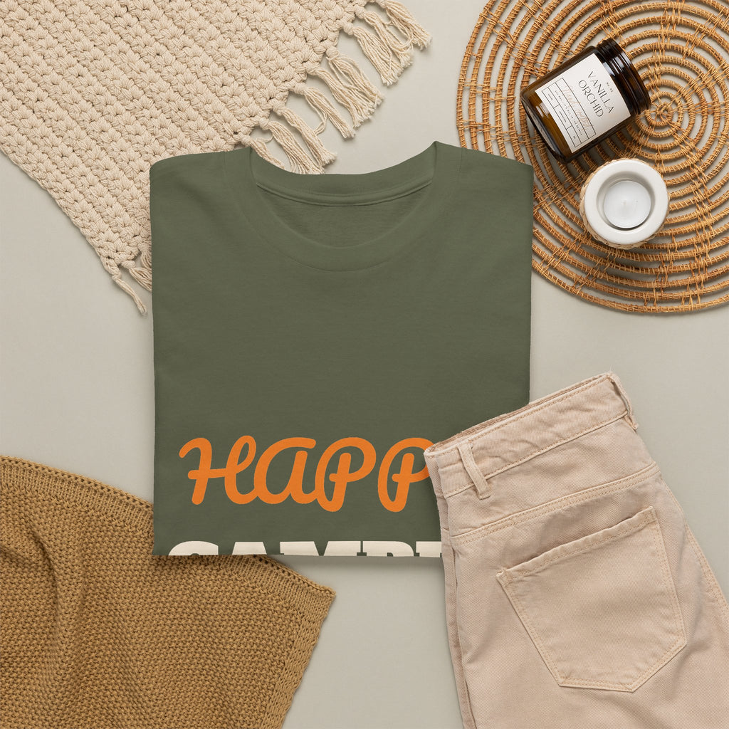 Happy Camper T-Shirt, Camping Gift for Women and Men, Camping Trips, Birthday and Christmas Gift