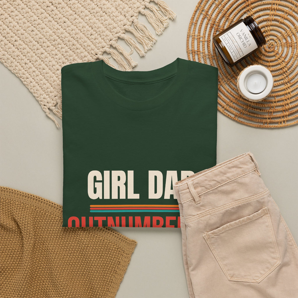 Girl Dad T-Shirt, Gift for Dad of Daughters, Father's Day and Christmas Gift