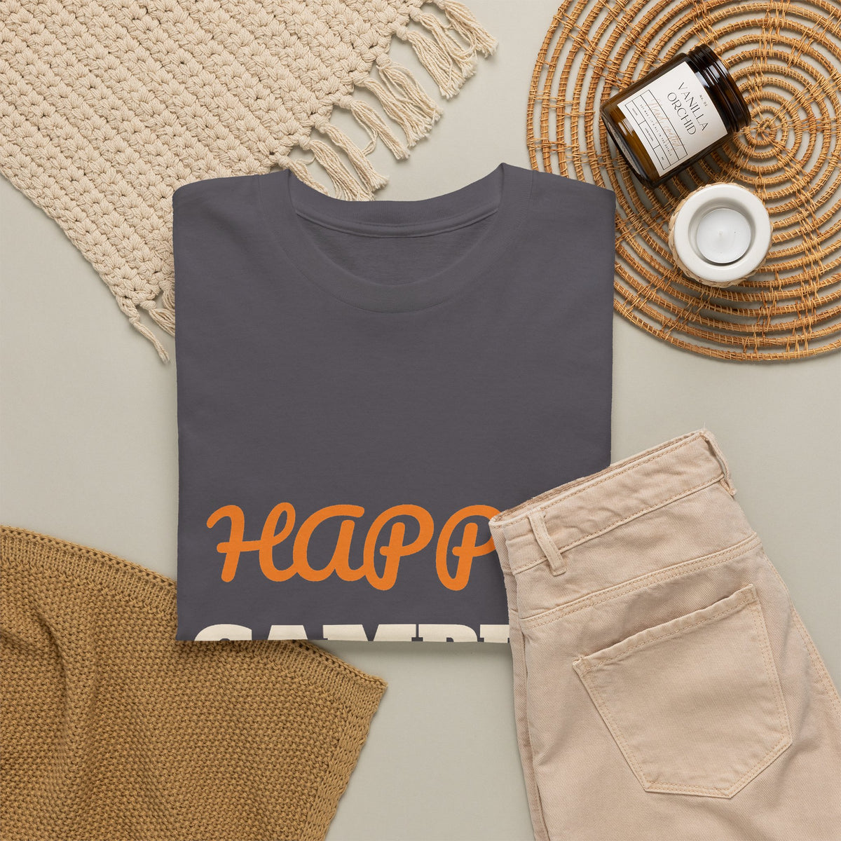 Happy Camper T-Shirt, Camping Gift for Women and Men, Camping Trips, Birthday and Christmas Gift