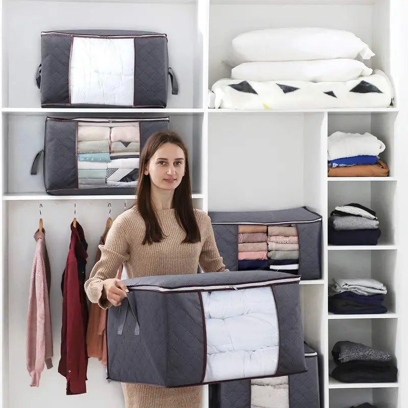 3pcs Quilt Dust Storage Bags for Home Organization view 4