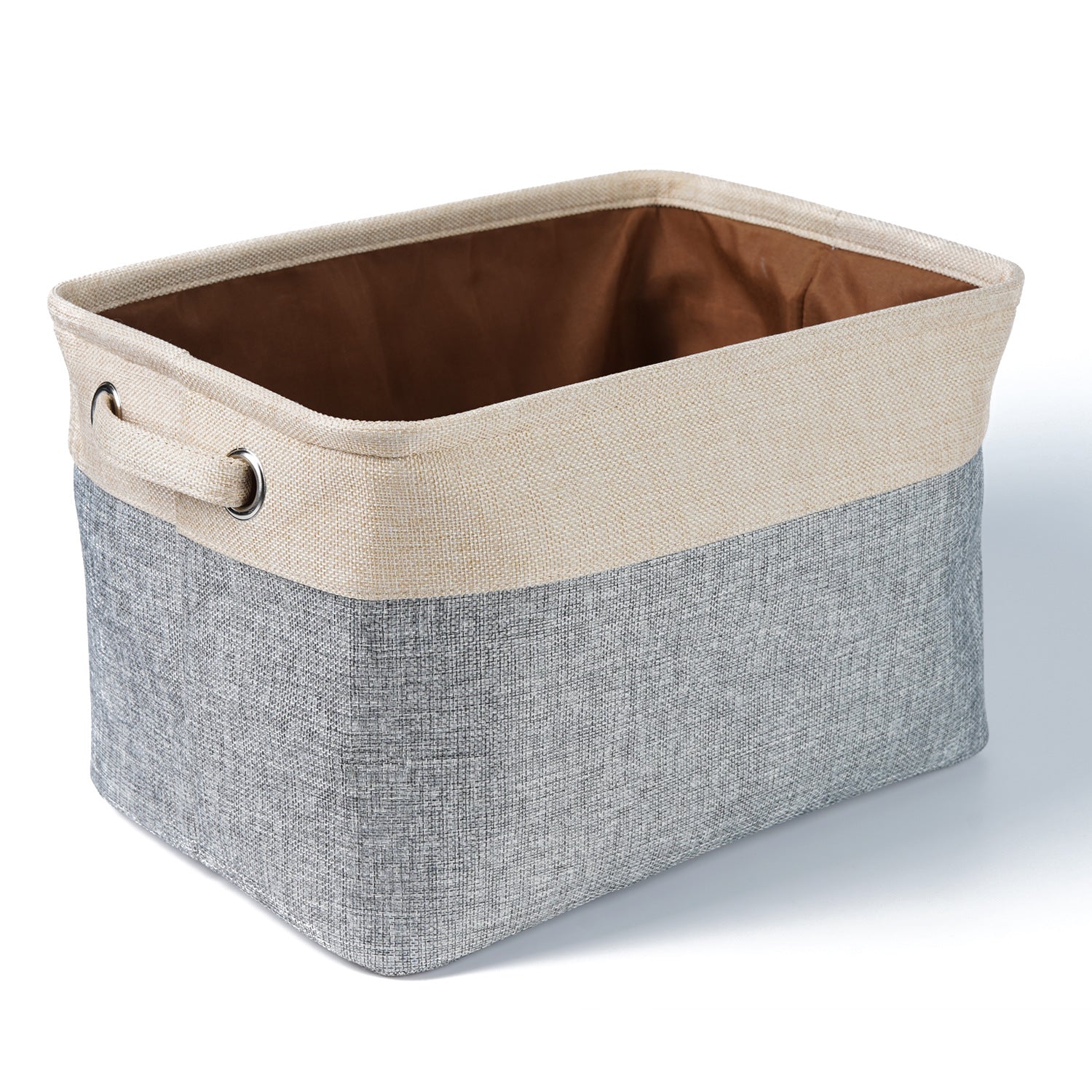 Collapsible Cotton Linen Storage Box for Home Organization view 8