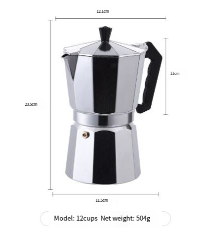 Italian Aluminum Moka Coffee Pot view 5