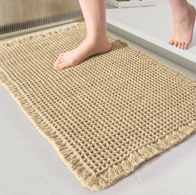 Waffle Absorbent Bath Mat