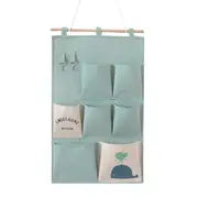 Cotton and Linen Hanging Storage Bag for Home Organization