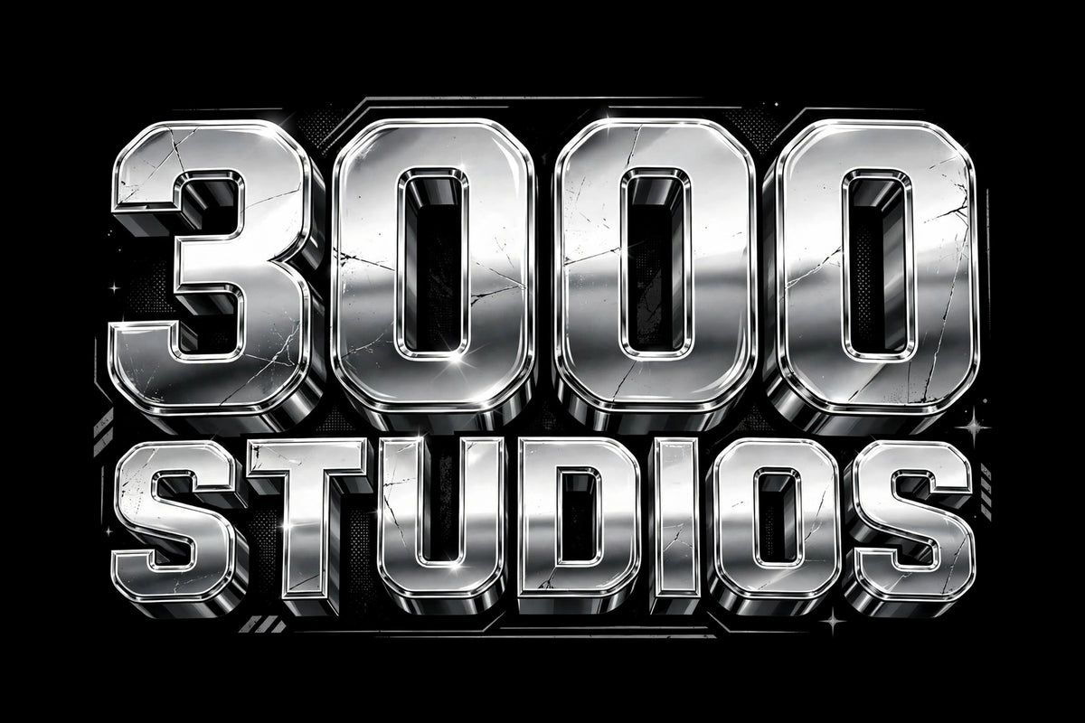3000 Studios Chrome Logo Tee