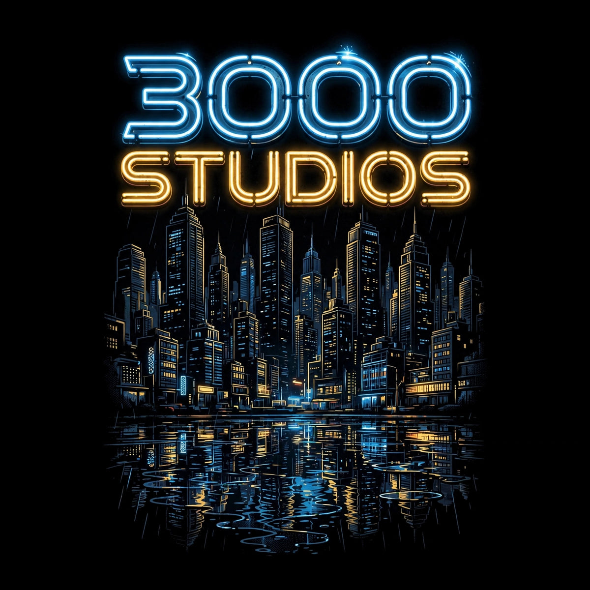 3000 Studios Neon Noir Hoodie